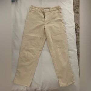 Athleta | Skulptek Cream Ankle Pants | 12 Petite